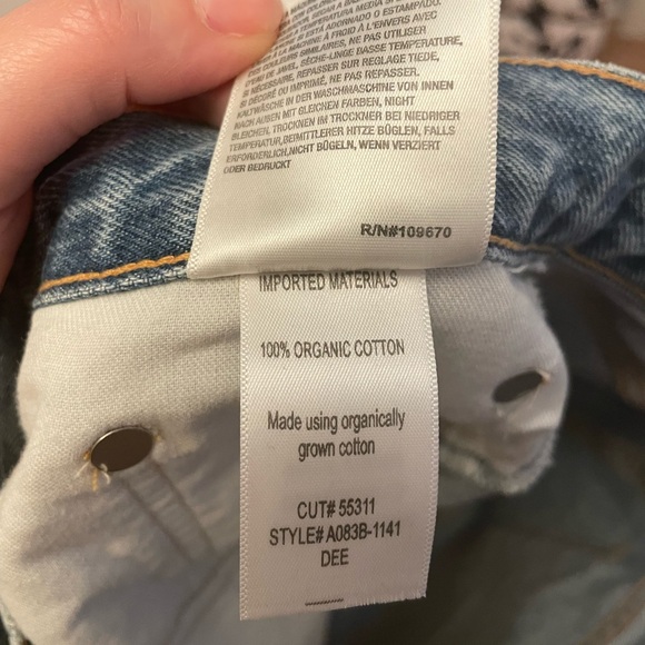 Agolde Dee Hi Rise Shorts - Picture 5 of 6